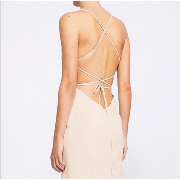 Shona Joy Core Lace Up Cowl Maxi bridesmaid dress - Picture 3 of 4